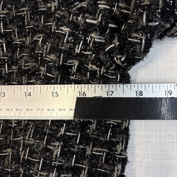 Peter Nygard Boucle Tweed Blazer Jacket Silver Metallic - Sz 6 - Picture 15 of 16